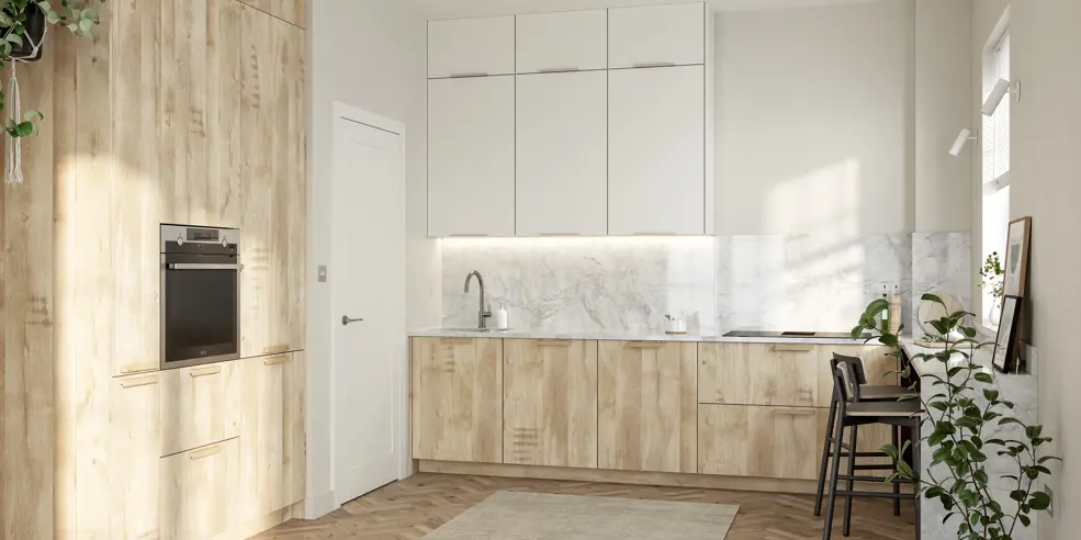 Unity Natural Oak Montane Light Grey Supermatt View 03