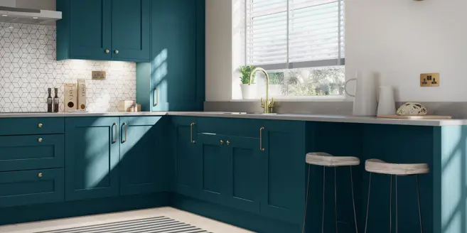 Mornington Shaker In Majestic Teal Photoshoped