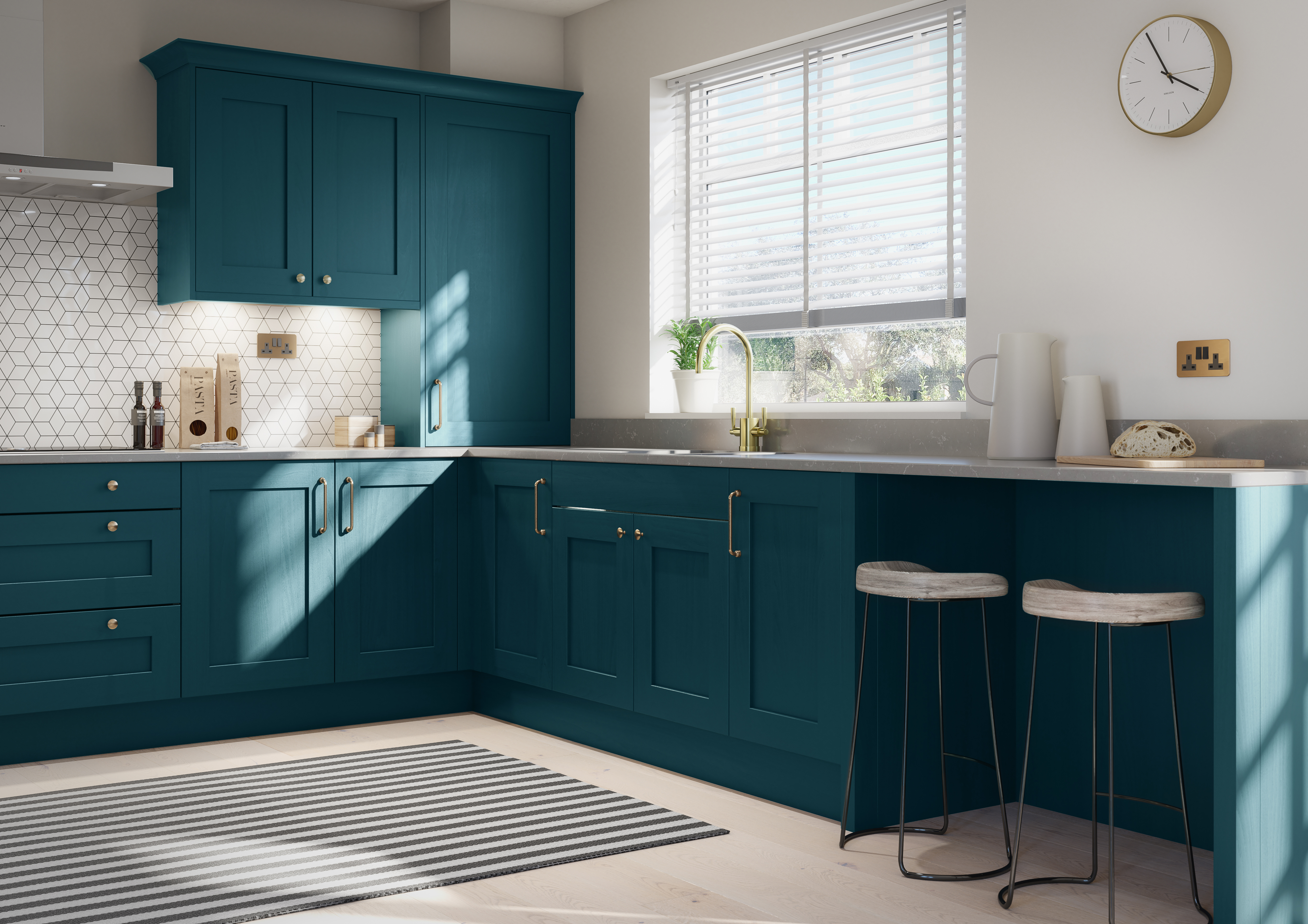 Mornington Shaker In Majestic Teal Photoshoped